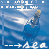bottle and sea